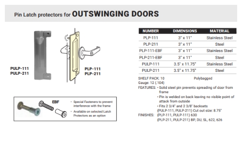 1-OUTSWINGING DOORS-PLP